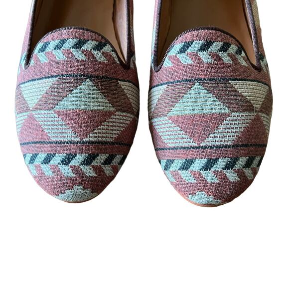 Maison Scotch Kilim Style Slip On Loafers Size 8 - Picture 3 of 7